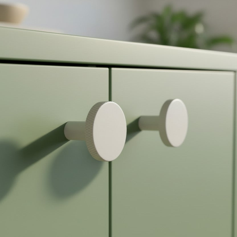 Knob CH057 | Knurled | White