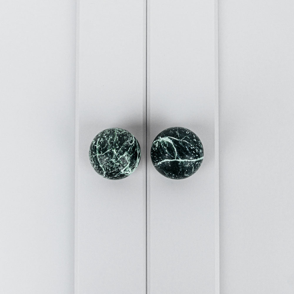Gałka DR101 | Marmur | Green Flower 