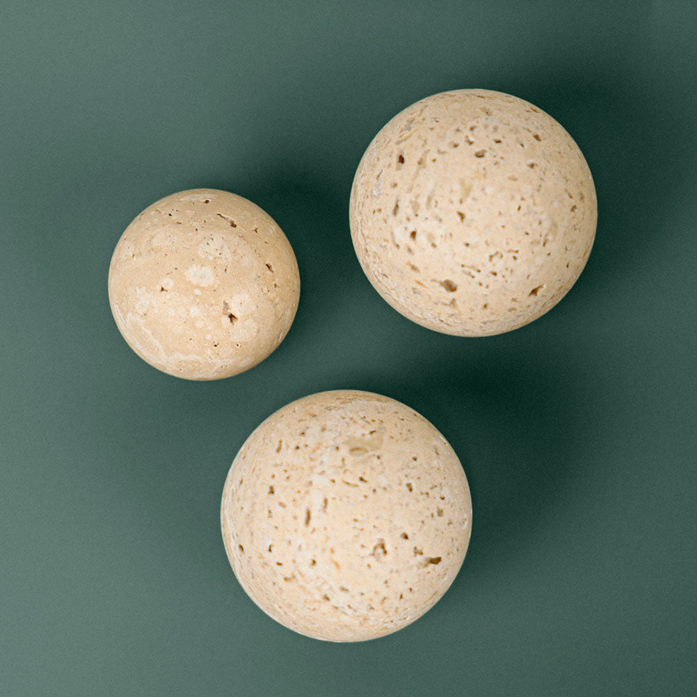 Gałka DR101 | Marmur | Travertine