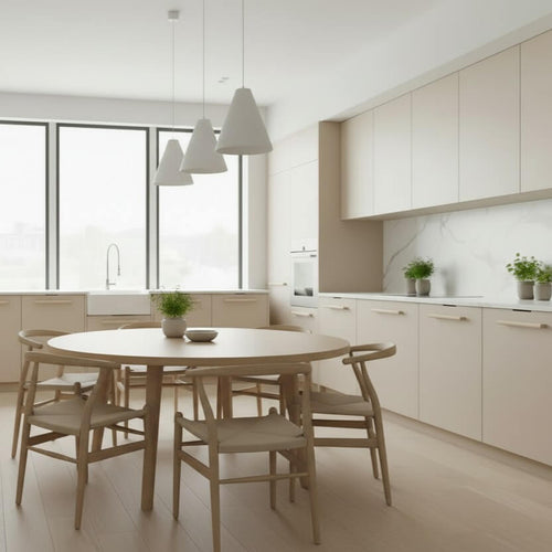 Maniglia CH076 | Legno di Faggio + Nichel