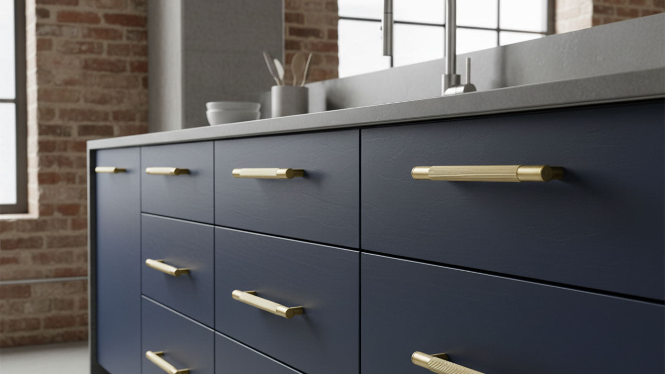 Handtag 3100 | Räfflat | Mässing