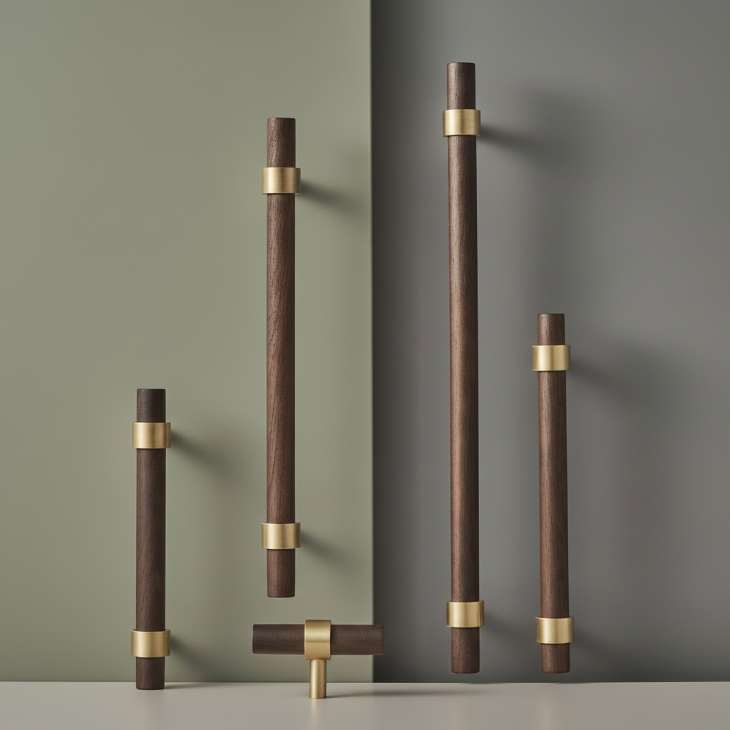Griff CH025W | Walnuss + Messing