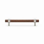Poignée CH025W | Noyer + Nickel