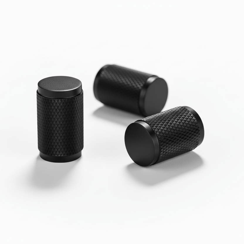 Knob 1040 | Knurled | Black