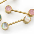 Møbelhaspe 3091 | Messing + Abalone Shell