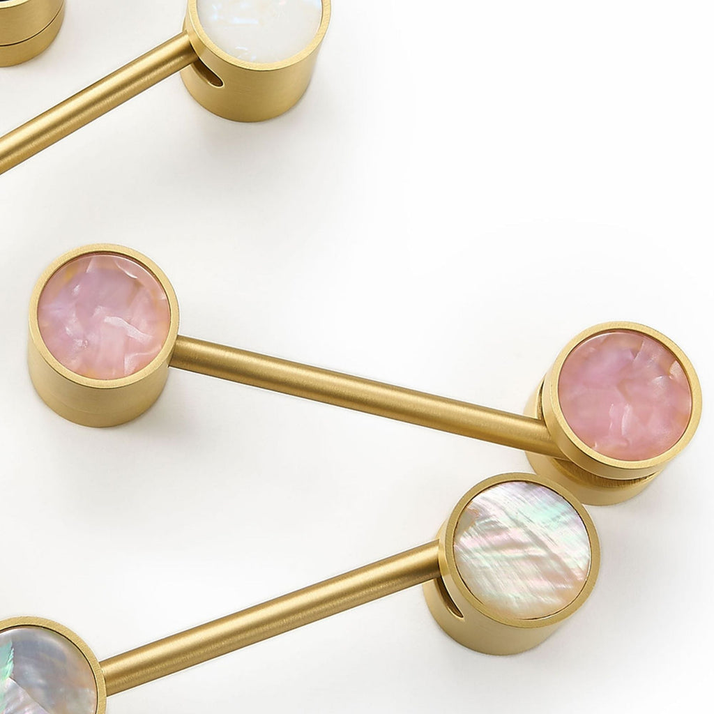 Møbelhaspe 3091 | Messing + Peachy Pink