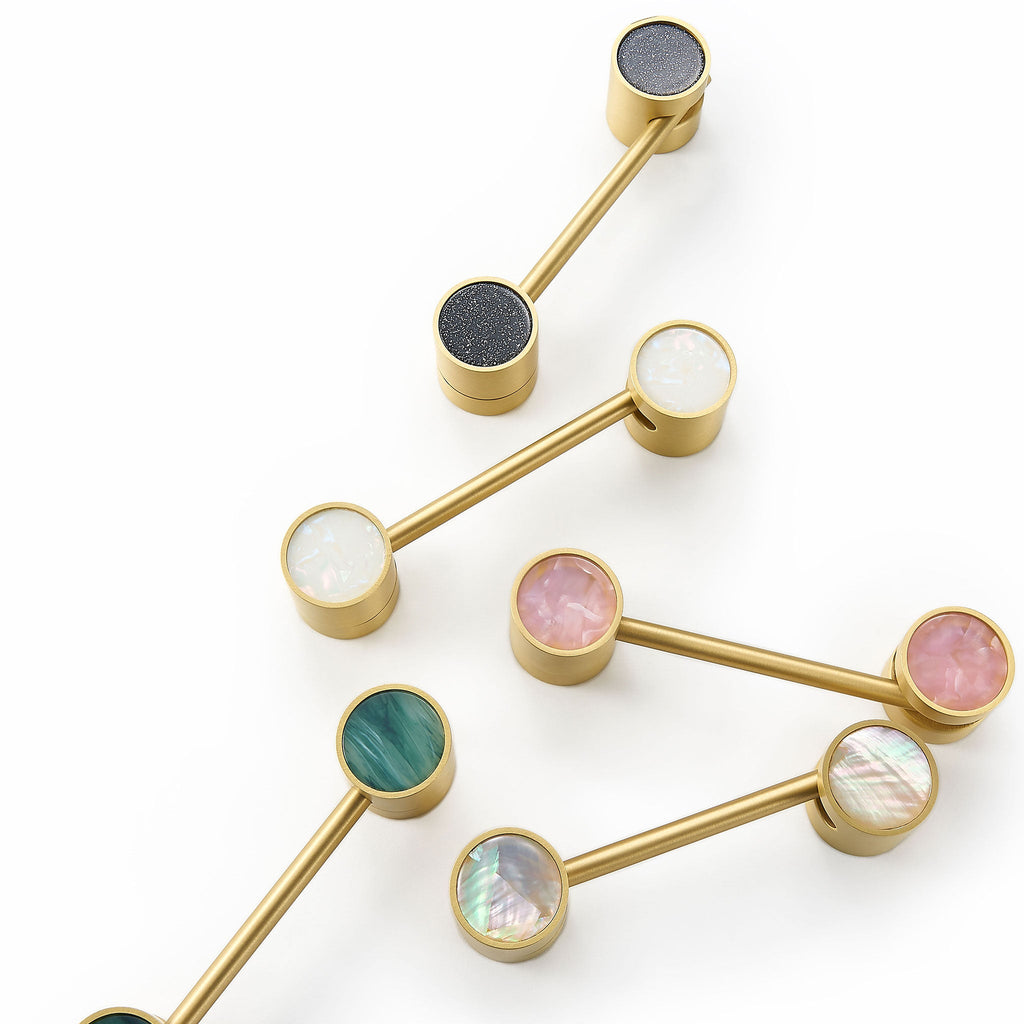 Møbelhaspe 3091 | Messing + Abalone Shell