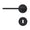 Door handle 308A-249 | Black
