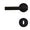 Door handle 308A-210 | Black