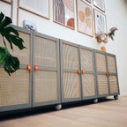 Handtag 3094 | Läder | Beige - Dooroom